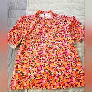 Dirass Colorful Floral Shirt. Size L